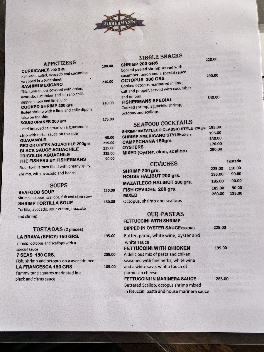 Menu Fishermans Mazatlan-2