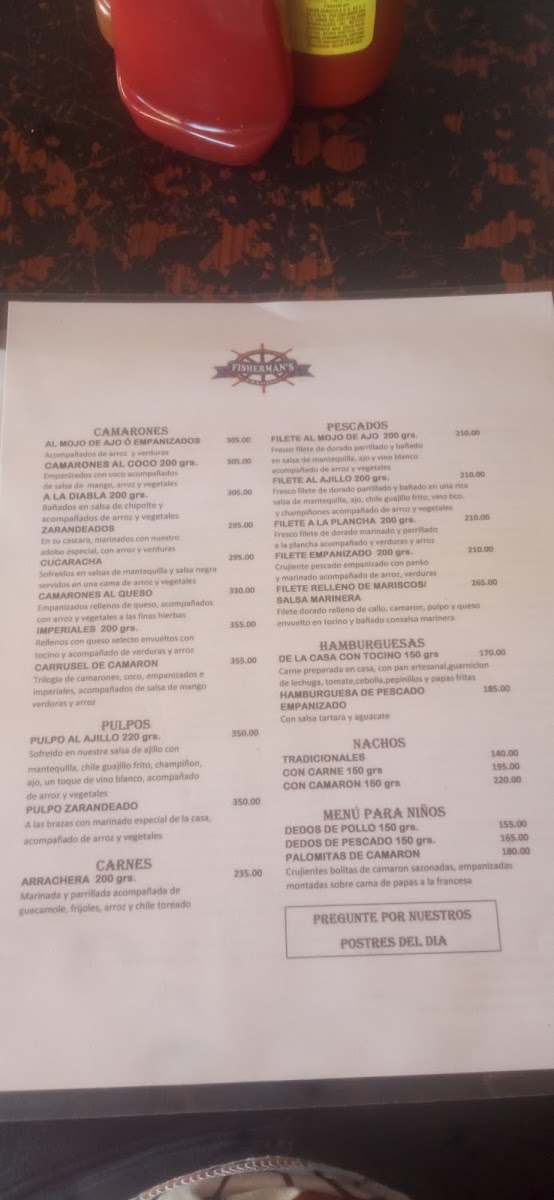 Menu Fishermans Mazatlan-5