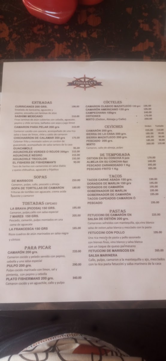 Menu Fishermans Mazatlan-9